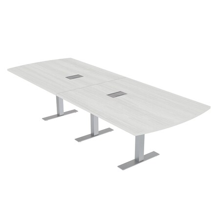 Skutchi Designs 45 in W, 120 in L, 29 in H, Engineered Wood Top, White HAR-AREC-46X119-T-ELEC-WHCYPRESS